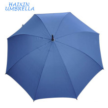 Paraguas De Chine Bleu Ligne Auto Classique Crook Poignée En Bois Bâton Parapluie Grande Taille Avec Neverwet Technologie